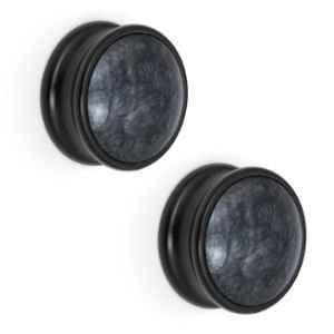 Plantex Knobs for Drawers/Drawer Knobs/Round Knob for Cabinets/Pull-Push Knob for Kitchen/Bedroom/Office Drawer (Pack of 2) Black