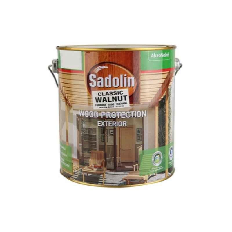 Sadolin 3.7L Walnut Classic Wood Stain Exterior Protection, 942820