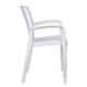 Supreme Texas Milky White Chairs With Matt Finish (Pack of 2)