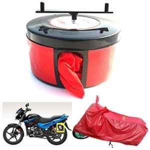 Bike Blazer Natural Red Nylon Taffeta Universal Size Semi-Automatic Bike Body Cover for Bajaj Pulsar 150/180, Pulsar 180F & Pulsar NS160