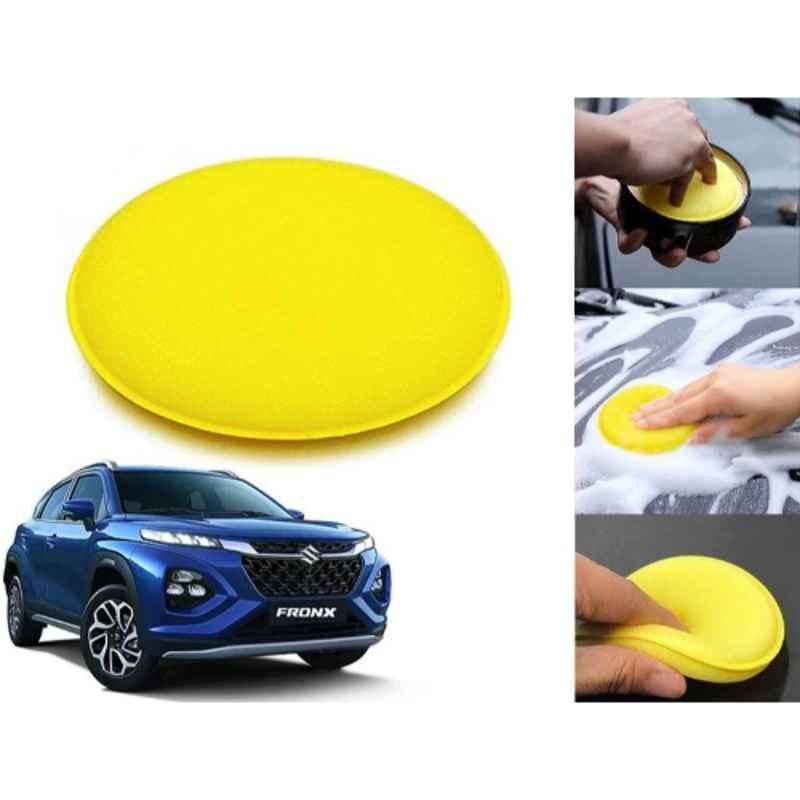 Auto Pearl Polyurethane Beige Washing & Waxing Polish Foam Sponge for Fronx