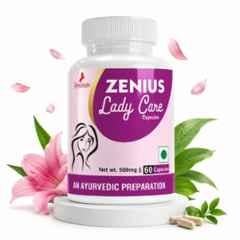 Zenius India 60 Pcs Lady Care Capsule with Supari, Ashok Chhal, Lodh, Mochras, Heera Bol & Pippal for Womens Intimate Hygiene