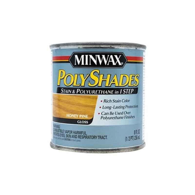 Minwax 0.5 Pint Honey Pine Multipurpose Polyshades Stain, 214104444