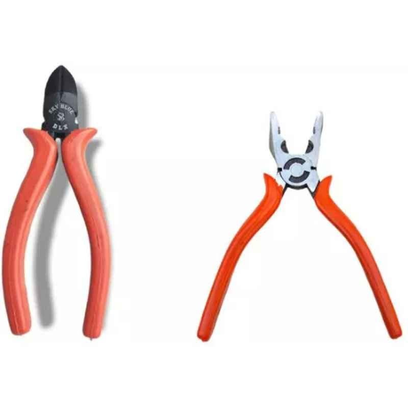 Sky Blue 2 Pcs 7.8 inch Lineman Plier Combo, SBE_PLIER_0636
