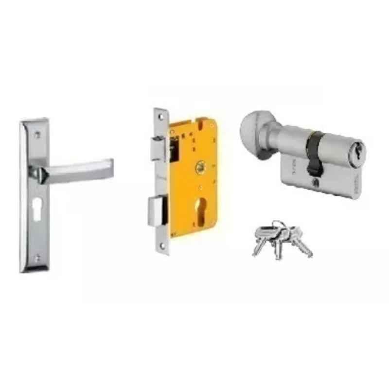 Dorset HL Series Quadra 60mm Stainless Steel Patina Finish Door Handle Lock Set with Knob & Key