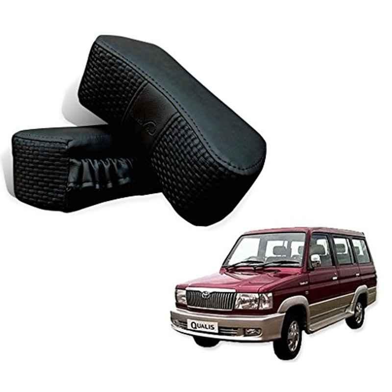 Kozdiko 2 Pcs Black Neck Rest Cushion Set for Toyota Qualis