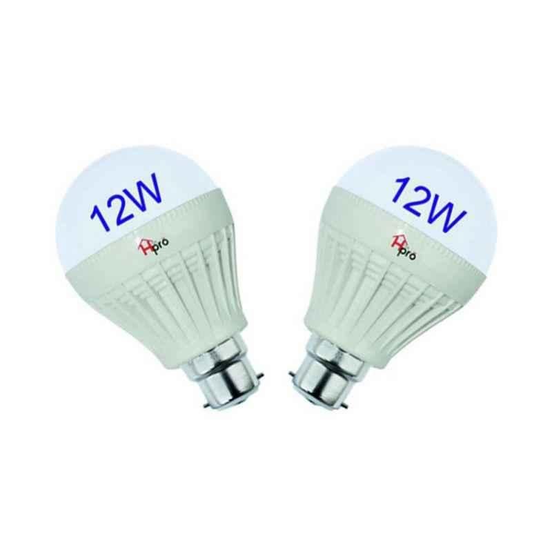 Homepro 12W B22 White LED Bulbs (Pack of 2)
