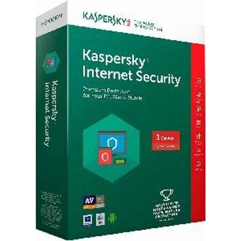 Kaspersky Internet Security 1PC 1Year For Laptops & Desktops Software
