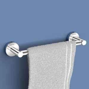 Plantex Stainless Steel Single Towel Rod for Bathroom/12 inch Towel Bar/Towel Holder/Towel Rod for Wash Basin/Bathroom Accessories Chrome