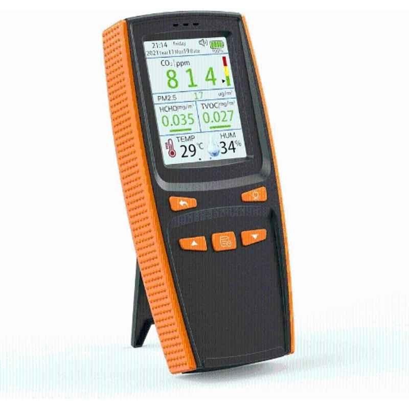 HSETIN 10-in-1 CO2 PM1.0/PM2.5/PM10/HCHO/TVOC/AQI Temp Detect Air Quality Meter