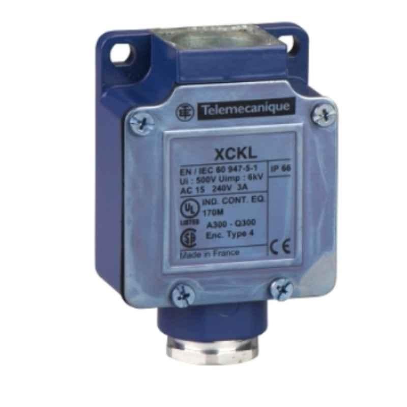 Schneider 500V 1NC+1NO 2 Pole Metal Limit Switch with Cable Gland Include, ZCKL1