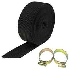 AOW Black Silencer Wrap Bike Exhaust Shield for All Royal Enfield Models (Length : 3 Mtrs) W-12