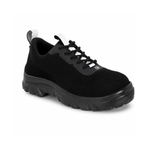 Eego Italy Bumper Knitted Cloth Steel Toe Black Breathable Sports Safety Shoes, Size: 11