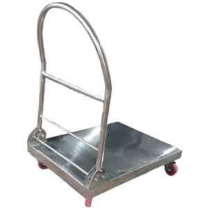 Inaithiram SSPT250N 250kg 700x450x750mm Stainless Steel Foldable Metal Platform Trolley