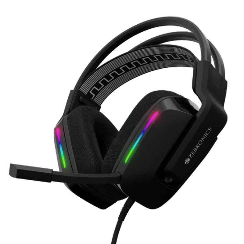 Zebronics Havco Black Gaming Wired Headphone with Mic