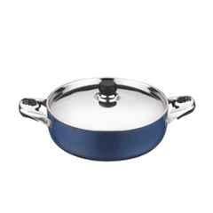 Vinod Zest 5.5 Litre Deep Frypan with Lid, ZSEP32 (Pack of 2)