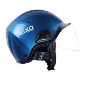 Xinor Nexo Medium Blue Half Helmet for Men & Women