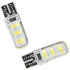 AOW 6 SMD (Blue) Gel LED Parking Bulb Pilot Light/License Plate car Lights For Tata Manza (Pair/12V)