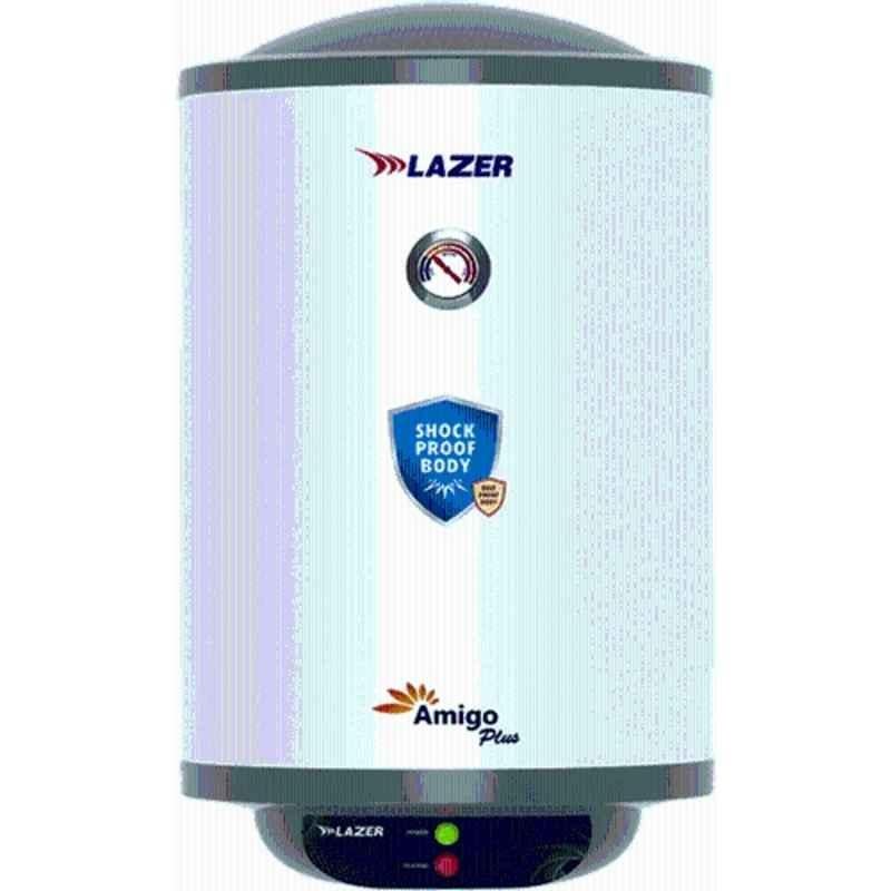 Lazer Amigo Plus 2000W 5 Star White Vertical Storage Water Heater, Tank Capacity: 15 Litre