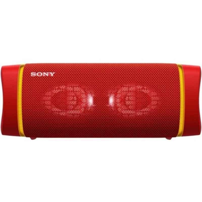 Sony 24hrs Red Extra Bass Waterproof Portable Bluetooth Speaker, SRS-XB33/R