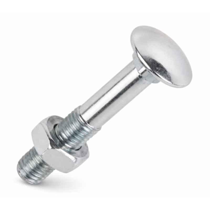 Onjecx 2 inch Stainless Steel Carriage Bolts with nut for Door Fittings, ACBS50N (Pack of 50)