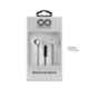 Crossloop CSLE105 Daily Fashion Series Silver In Ear Wired Earphone with Mic