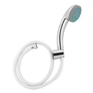 Hindware Shower Chrome Single Flow Hand Shower with 1m PVC Tube & Wall Hook, F160026CP
