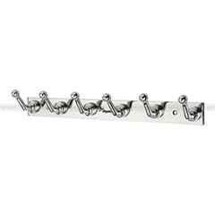 Aligarian 6 Leg Stainless Steel Silver Polished Finish Wall Mounted Rocksy Cloth Hook Hanger
