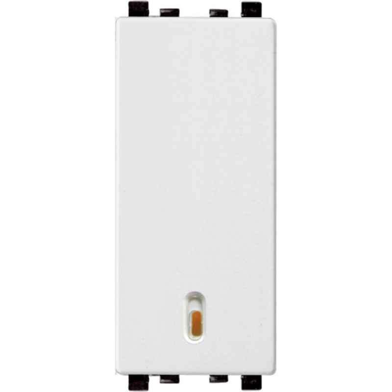 Schneider Electric Zencelo 16-20A 1 Way Dark Grey Full Flat Switch with Indicator, IN8401/16(BZ) (Pack of 10)