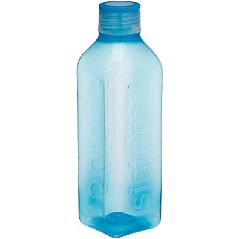 Sistema 1L Plastic Sky Blue Square Bottle, 8900