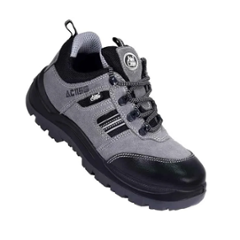 Allen Cooper AC-1156 Antistatic Steel Toe Grey & Black Work Safety Shoes, Size: 6