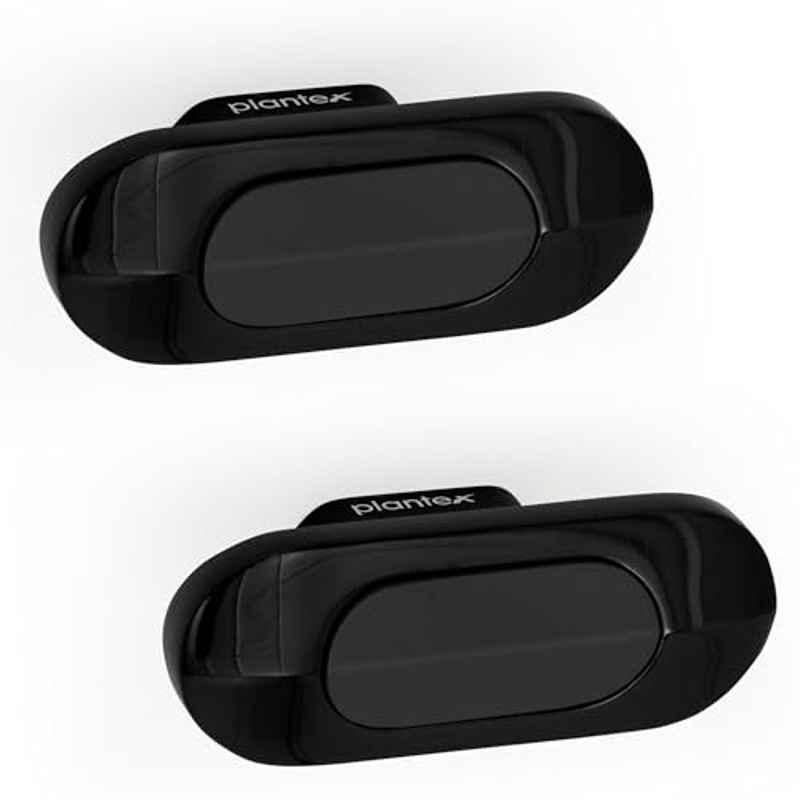 Plantex Knobs for Drawer/Drawer Knobs/Oval Knob for Cabinets/Drawer Handle/Pull-Push Knob for Kitchen/Bedroom Drawers (Pack of 2) SH-432, DC-Black & Z-Black