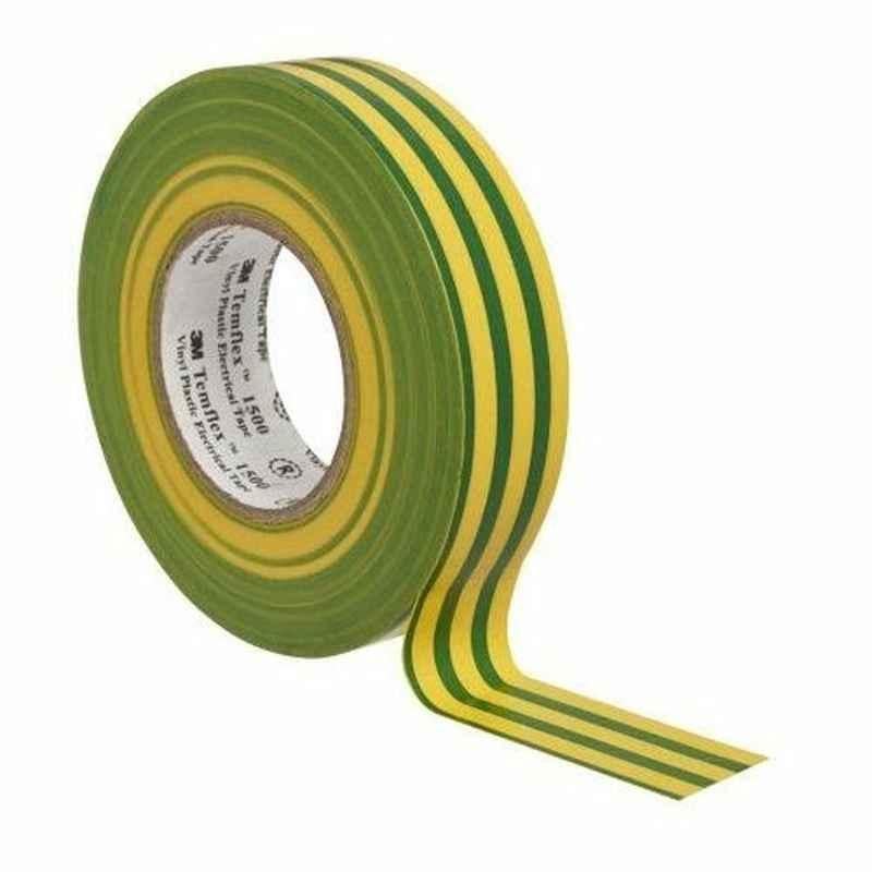 Raiden Insulation Tape, 19 mmx10 Yards, Yellow and Green