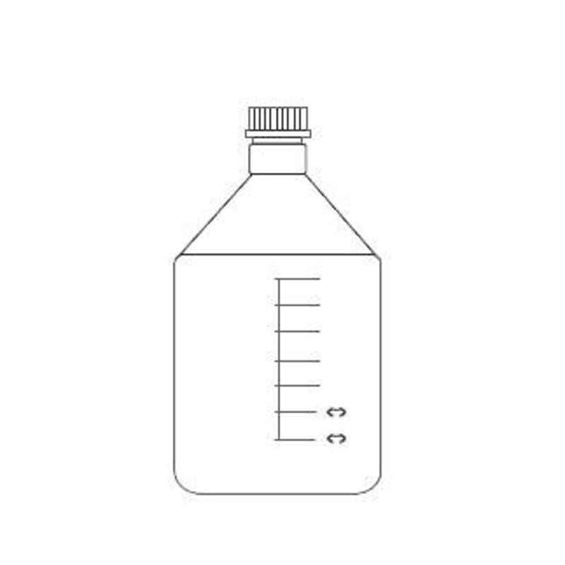 Axiva 500ml Touff Reagent Bottle with Screw Cap, RBSC0500 (Pack of 6)
