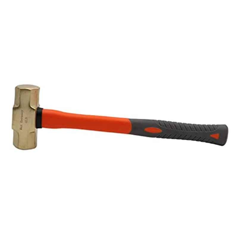 Max Germany 4lbs Brass Fiber Handle Sledge Hammer, 190F-04