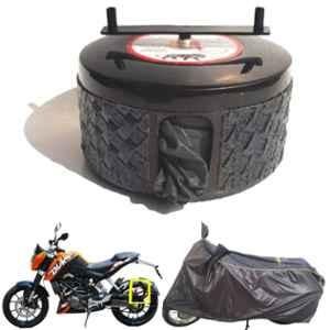 Bike Blazer Black Mamba Nylon Taffeta Universal Size Semi-Automatic Bike Body Cover for KTM 125 Duke, 2021 RC 125, 2021 RC 200 & 790 Duke