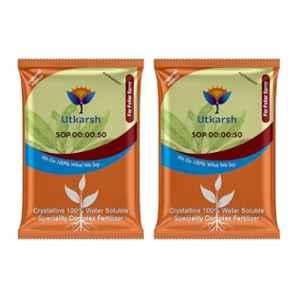 Utkarsh SOP 00:00:50 900g Crystalline 100% Water Soluble Speciality Complex Fertilizer (Pack of 2)