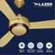 Lazer Imperial 75W Royal Gold Anti Dust Non Underlight Premium Ceiling Fan, IMPERIAL52RGLD, Sweep: 1320 mm