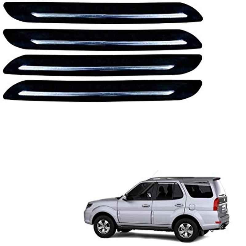 Kozdiko 4 Pcs Single Chrome Bumper Protector Set for Tata Grand Dicor