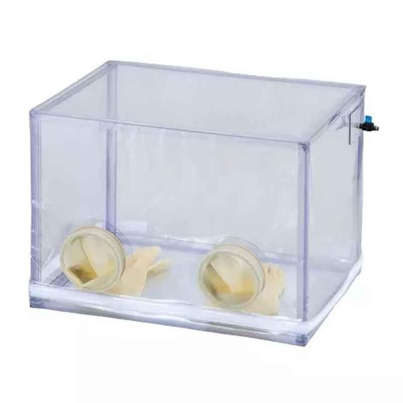 Lab Plus Lightweight Glove Box with gas cock, LP-12263