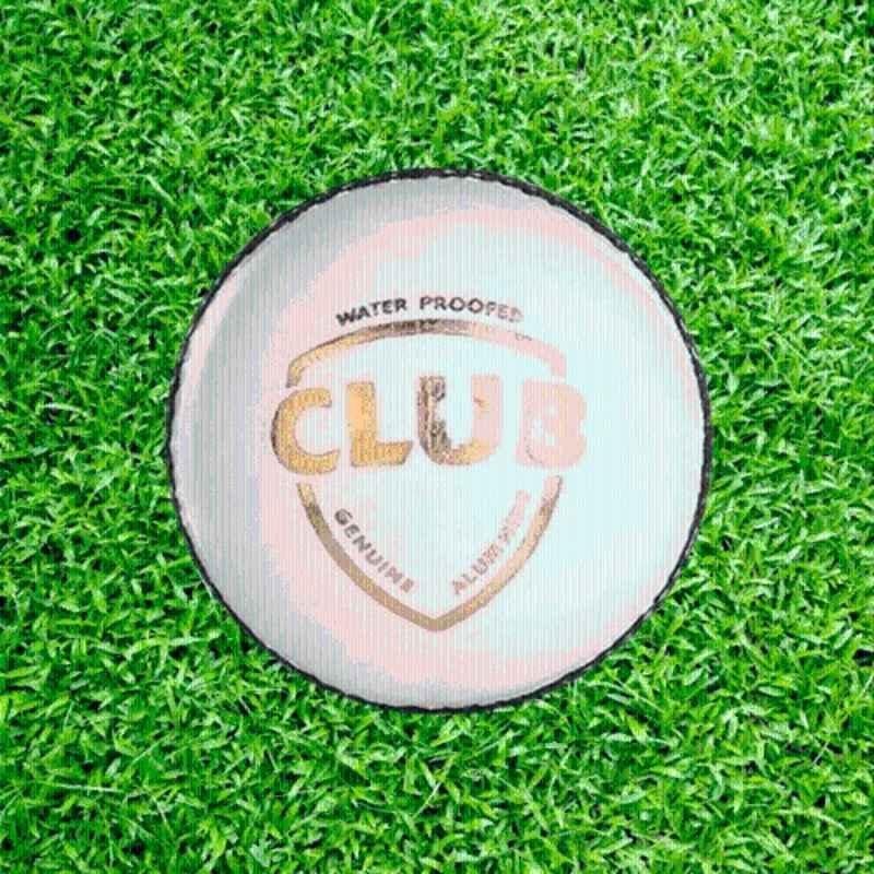 HTM CLUB White Leather Cricket Ball