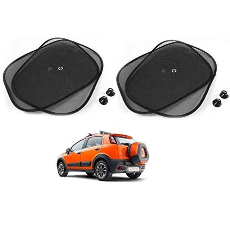 Kozdiko 4 Pcs Black Chipokoo Car Window Sunshade Curtain Set for Fiat Avventura, koz_79216