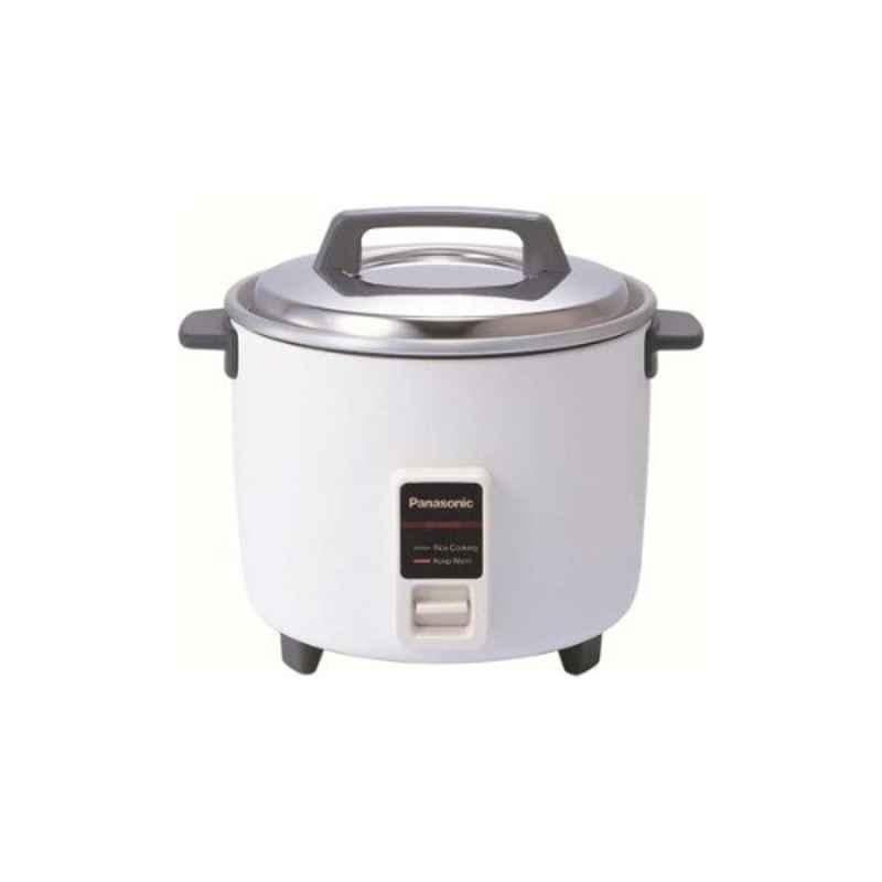 Panasonic 2200W 1.8L White Rice Cooker with Stainless Steel Lid, SRW18G