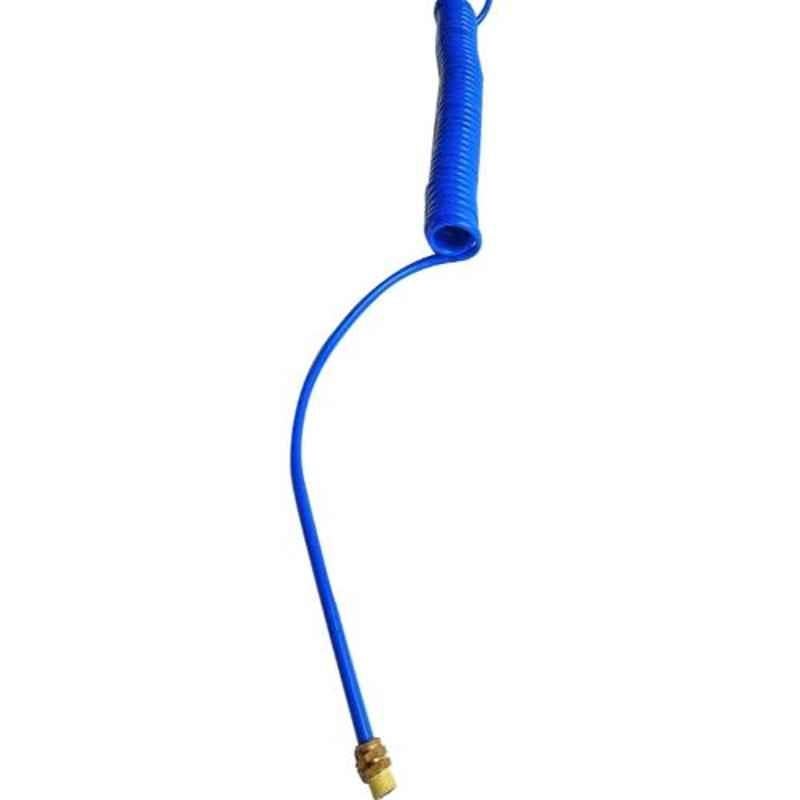 Proline 5m Blue Recoil Hose with 1/2 inch Brass Male Connector, RCH05U1004
