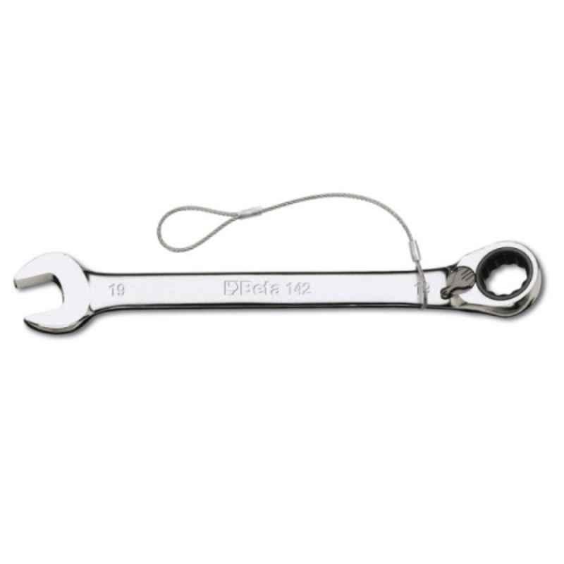 Beta 142HS 14x14mm Reversible Ratcheting Combination Wrench with H-SAFE Tethered System, 001424014
