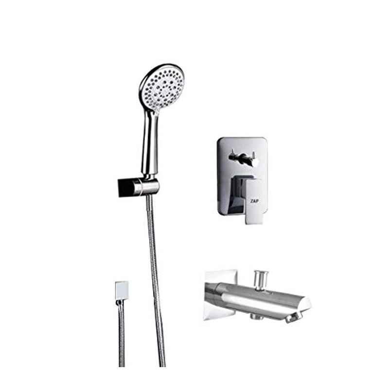 ZAP ZXR 80100 Brass Complete Square Diverter Bathroom Set