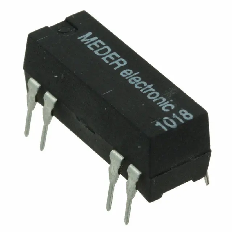 MEDER 1A 5V Relay Reed DPST, DIP05-2A72-21D, Release Time: 0.1ms