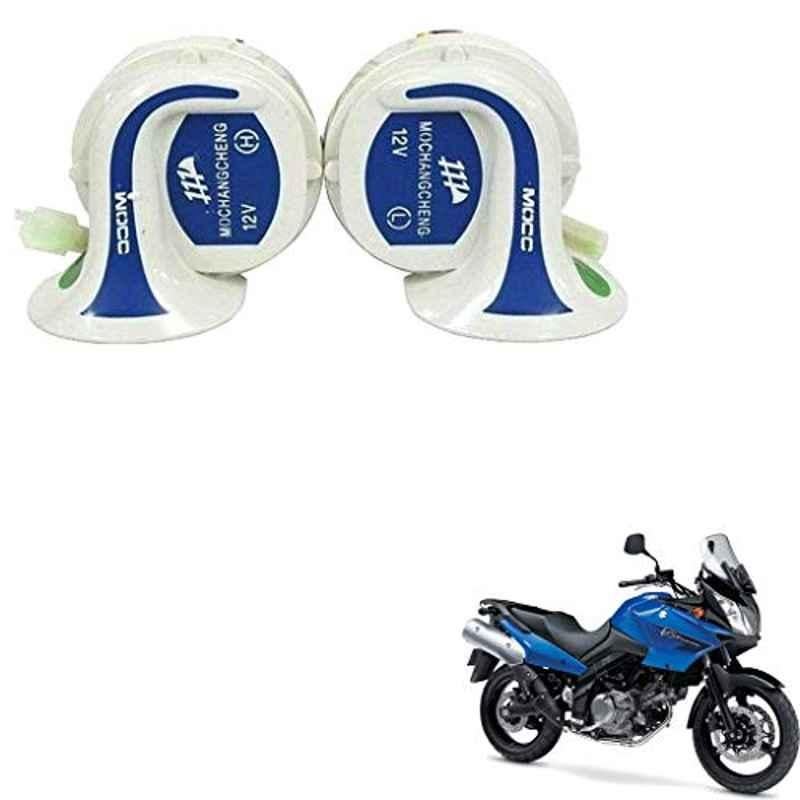 Kozdiko 2 Pcs 18-in-1 Mocc Bike Digital Tone Magic Horn Set for Maruti Suzuki Vstrome