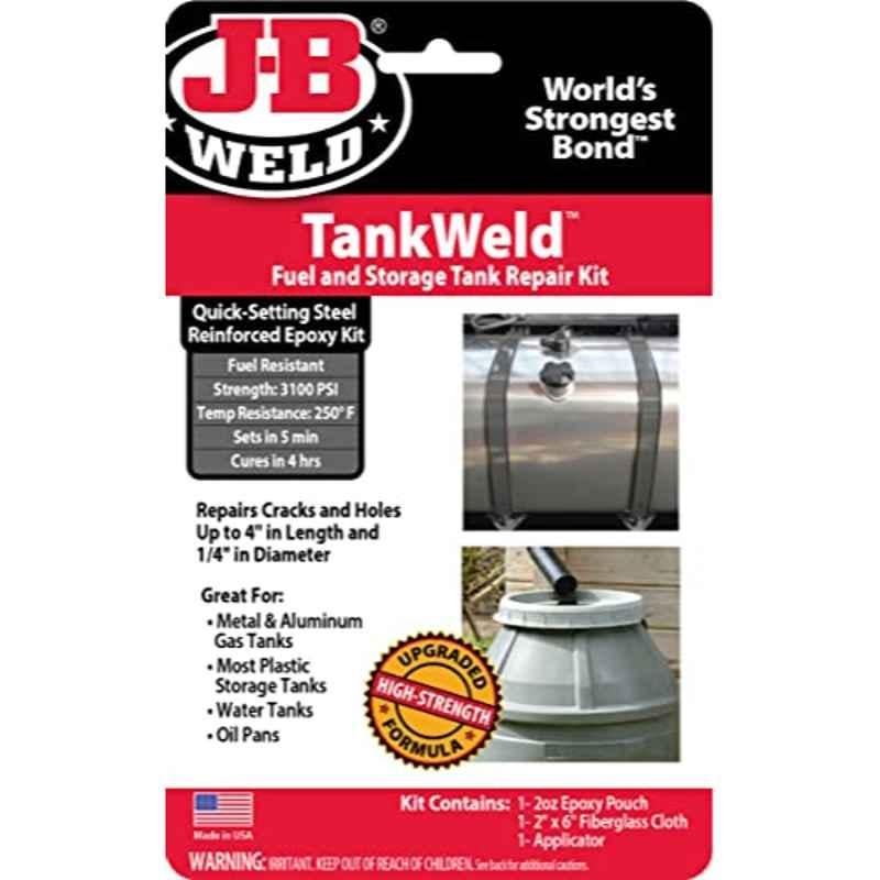 J-B Weld Gray Metal Fuel Tank Repair Kit, 2110