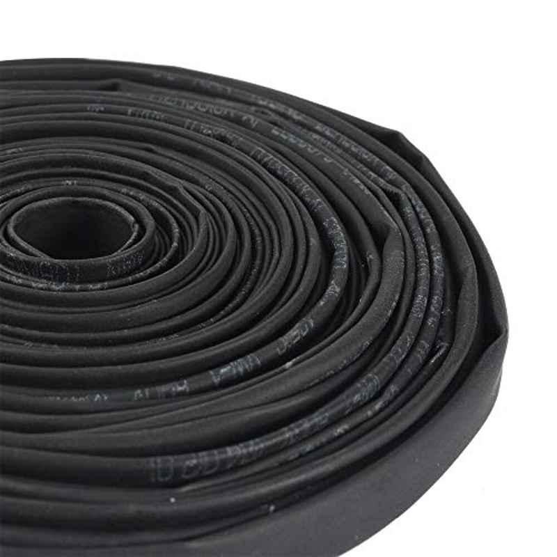 4mmx6m Polyolefin Black 2:1 Ratio Wire Wrap Heat Shrink Tube